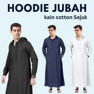 JUBAH HOODIE LELAKI 2024 8 COLOURS AVAILABLE - ZORA COLLECTION WITH COTTON MATERIAL