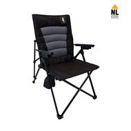 NL HOME เก้าอี้พับได้สำหรับแคมป์ปิ้ง ปรับเอนได้ 3 ระดับ พร้อมเบาะนุ่ม XL และถุงผ้า