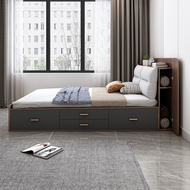 Nordic Simple 1.2m Children's Bed Sheet Bed Boys Girls Bed Modern Small Apartment Youth Storage Bed