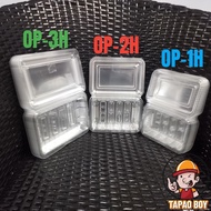 BENXON Plastic Tray - OPS-OP-1H / OPS-OP-2H / OPS-OP-3H - Bakery Disposable Plastic Clear Food Box /