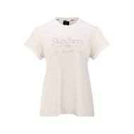 Áo Thun Tay Ngắn Nữ Skechers Lifestyle Physical Academia Collection Iconic Short Sleeve Tee - SL125W