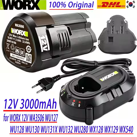 100% Original 3.0Ah for WORX Kress 12V WA3506 WU127 WU128 WU130 WU131X WU132 WU280 WX128 WX540 Power