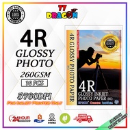 4R Glossy Photo Paper 260gsm 4R PHOTO PAPER (100pcs/pkt) BUY 10 FREE 1