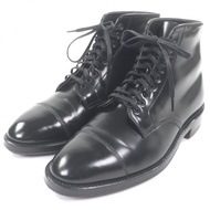 สภาพดีเยี่ยม □ รองเท้าบูทหุ้มข้อหนัง ALDEN รุ่น 4065 Cordovan Cap Toe ทรงตรง สีดำ ไซส์ 7 มาพร้อมถุงผ