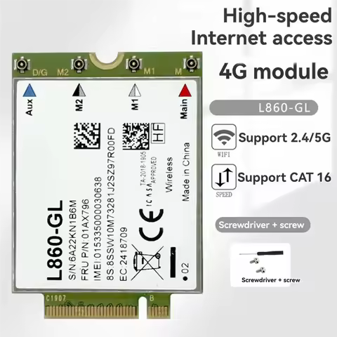 TTKK-For Lenovo Thinkpad X1 7Th 8Th X1 Yoga 4Th T490 T14 P14s X13 P15s T15g T14s 01AX796 L860-GL 4G 