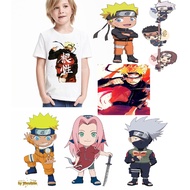 New Funny Japanese Anime Naruto Fashion Top Tee Cute Cartoon Children blouse tops oversize Graphic T