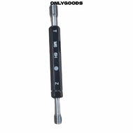 ONLYGOODS Thread Plug Gauge, Hex Handle 6H Tolerance Measurement Hand Tool, Precision Double Ends M6