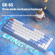 RGB Wireless Mechanical Keyboard Support Hot-Swap 65-Keys RGB Gaming Keyboard GK65