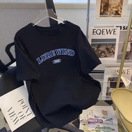 T-shirt Top Oversize Men's Black Adult Distro Short Sleeve Cool Premium C874