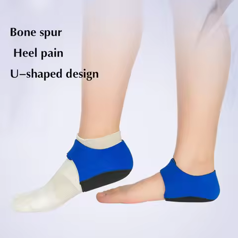 Soft Silicone Gel Insoles for Heel Spurs Pain Foot Cushion Foot Massager Care Half Heel Insole Pad H