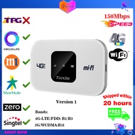 【Suport TPG】4G Wifi Router mini router 3G 4G Lte Wireless Portable Pocket Wifi Mobile Hotspot Car Wi-fi Router With Sim Card Slot