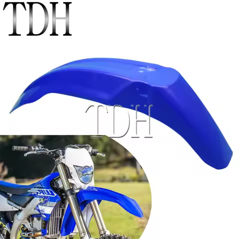 Universal Blue Motorcycle Front Fender Mudguard Off Road Dirt Bike Enduro MX Supermoto For Yamaha WR