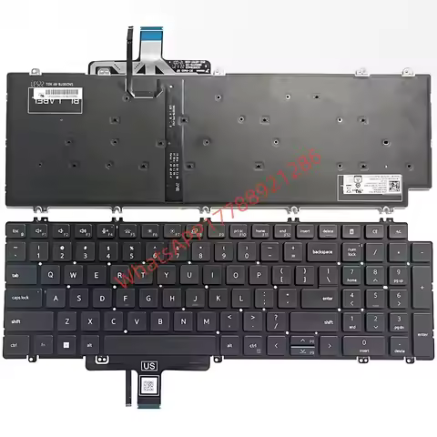 US/ UK/Spanish/French/Portugal Keyboard For DELL Latitude 5520 5521 5529 5530 Precision 3560 3561 35