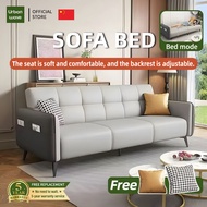 Urban Wave Sofa Bed | Foldable 2/3 Seater Sofa with Adjustable Backrest | Soft Touch Fabric | Bed Si