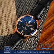 [ ออก E-Tax ได้ ] นาฬิกา Ernest Borel รุ่น GGR8580-511BK หน้าปัด 40mm สีดำ ระบบ Auto สายหนัง