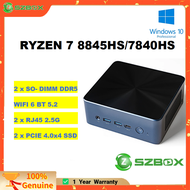 Ryzen7 S88 8845HS/S87 7840HS MINI PC Windows 11Pro DDR5 5600Mhz PCIe4.0 Nvme SSD WIFI6 BT5.2 Office 