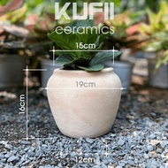 Pot Pottery 16x19cm/ Clay Pot Ceramic 16x19cm/ Pasu Terracotta 16x19cm - No.91