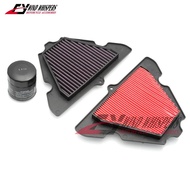 Motorcycle Oil Filter High flow Air Filter Intake Cleaner For KAWASAKI Z1000 2010-2019 Z 1000 SX Z10