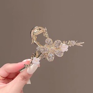 hair clip for women flower hair clip High-End Rhinestone Branch Flower Clip Shark Clip Hair Clip Hai