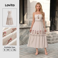 Lovito Casual Dress Spring/summer Dress for Women LBL30167 Lovito Pakaian Santai Musim B Frühjahr/so