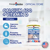 Principle Nutrition Calcium 600 + Vitamin D | 230S