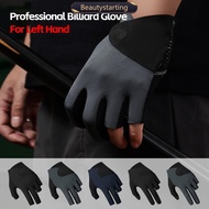 BEAUTYSTARTING 1PC Professional 3-Finger Billiard Glove Magnetic Buckle Fixation Microfiber Anti-Sli