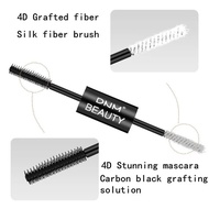 ☾2 in 1 Mascara Waterproof Lengthens Eye Lash Black White Rimel 4d Curling Maskara Volume 4D Sil ✲☬