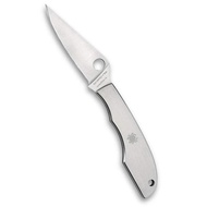 Grasshopper Non-Locking Knife with 2.30" 3CR Steel Blade and Durable Stainless Steel Handle - PlainE