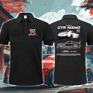 Polo Nissan GTR Nissan Polo Shirt GTR Nismo Polo R35 R32  Fabric Cotton Wearable#07 823F