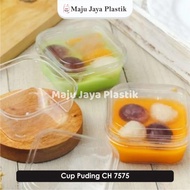Pudding Jelly Cup CH7575 Mini Dessert Box Gelas Agar Ager 150ml kotak
