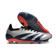 A adiPREDATORdas 2024 FG Football Boots Size 39-45 Men's Knitted Outdoor Boots Anti-slip Wear-resist