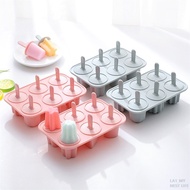 (qianmen9.sg)Simple handmade DIY6 silicone ice cream popsicle ice cream mold, ice box popsicle mold