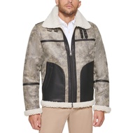 Men's Faux Shearling Aviator Jacket