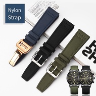 Nylon + Genuine Leather Watchbands Men High Quality Watch Band Strap With For Iwc Pilot Watch IW389101 Series 20Mm 21Mm 22Mm