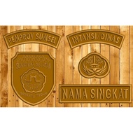South Sumatra 3D Embossed Embroidered Logo