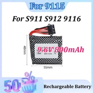 9.6V 800mAh 20C for 9115 S911 S912 9116 RC Car RC for Monster Truck EL6P SM-6P  EL-2P Parts Recharge