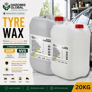 HAROMIS Tyre Wax Tyre Shine 20KG HVP HVS Grade Kilat Tayar Bulk Borong Bengkel Car Wash UV Protectio