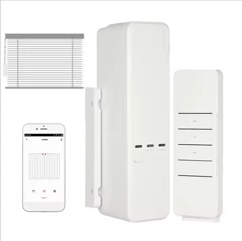 Tuya WIFI Intelligent Auto Pull Bead Curtain Motor Smart up down Motorized Chain Roller Blinds Compa