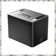 (DKCZ) Timed Lock Box Mobile Phone Lock Box with Timer Black Lock Container Self-Controlled Time Rel