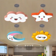 Kindergarten Chandelier Modeling Light Cloud Star Moon Light Sun Children Cartoon Cloud Chandelier C