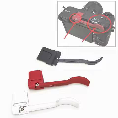 A6700 Foldable Metal Hot Shoe Thumb Up Hand Grip Hotshoe Cover for Sony Alpha 6700 ILCE-6700 A6700 C