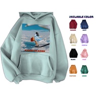 KATUN Girls' Walking Hoodie Sweater Above the Clouds Cotton Fleece Material