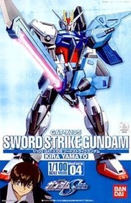 日本 BANDAI 1/100 GAT-X105 Sword Strike Gundam KIRA YAMATO (保證日版）