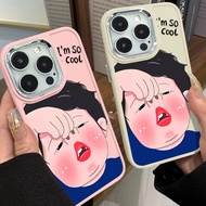 Funny Blush Boy Phone Case Compatible for IPhone 11 12 13 Pro 14 15 7 8 Plus SE 2020 XR X XS Max TPU Soft Silicone Case Shockproof Cover Lens Protective