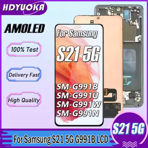6.2" AMOLED For Samsung S21 Lcd S991B S991U Display With Touch Screen Digitizer Assembly For Samsung