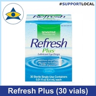 [Singapore stock] REFRESH PLUS eye drops (30 vials) for dry eyes
