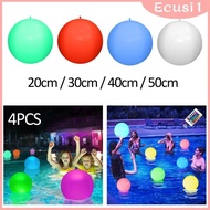 [Ecusi] 4 Pieces Beach Toy Inflatable Beach Ball for Beach Decoration Outdoor Indoor