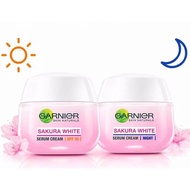 Garnier Sakura White Krim Siang - Malam