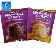 Kukis kepingan tipis bronis keju coklat cokelat chip bebas gluten lemonilo BROWNIES CRISPY topping C