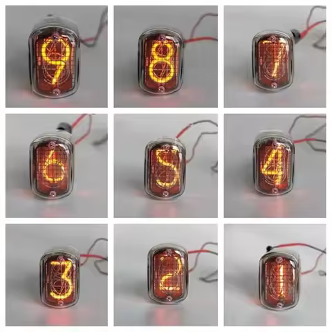 1-5PCS IN-12 IN12 Digital Tube with Decimal Point Glow Tubes Symbol Tube Nixie Tube Clock Glow Tube 